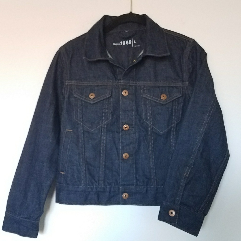 GAPKIDS Dark Wash Denim Jacket L.